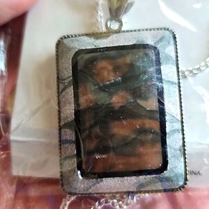 New zebra stone necklace